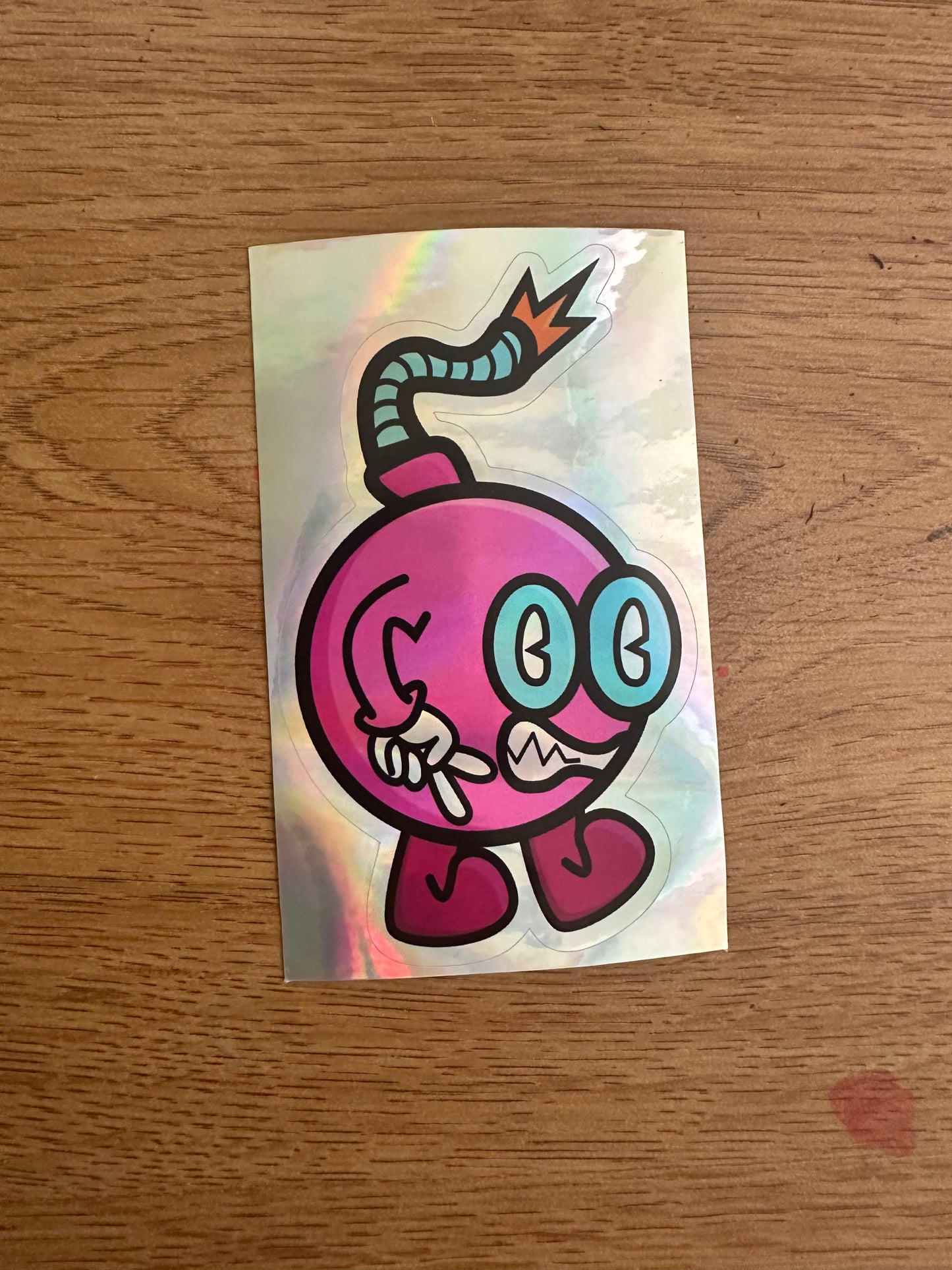 Boom Bomb Holographic Stickers