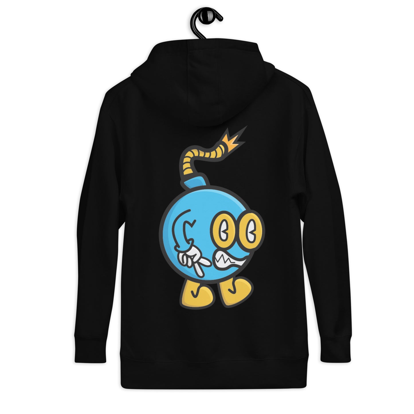 Boom Bomb Hoodie Blue and Yellow