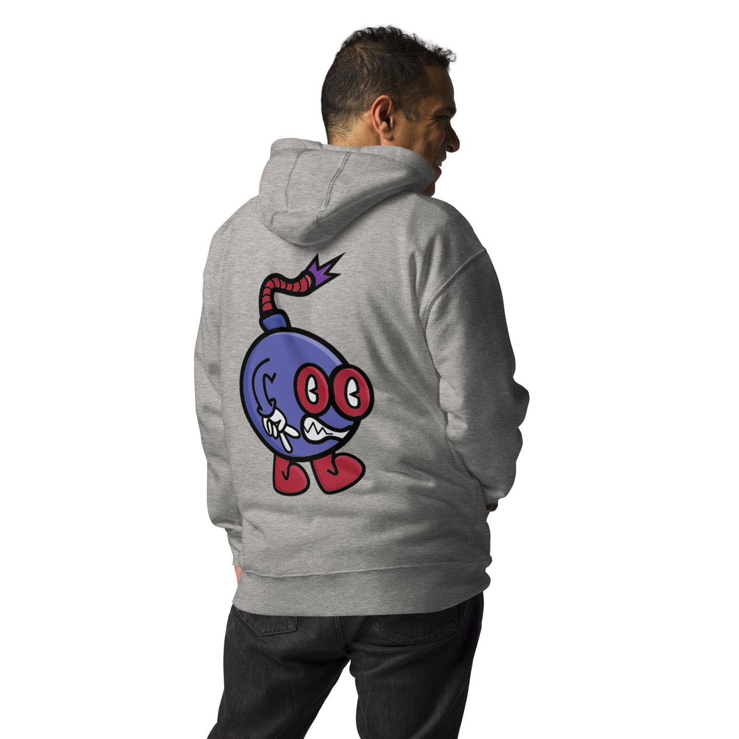 Boom Bomb Purple and Red Hoodie