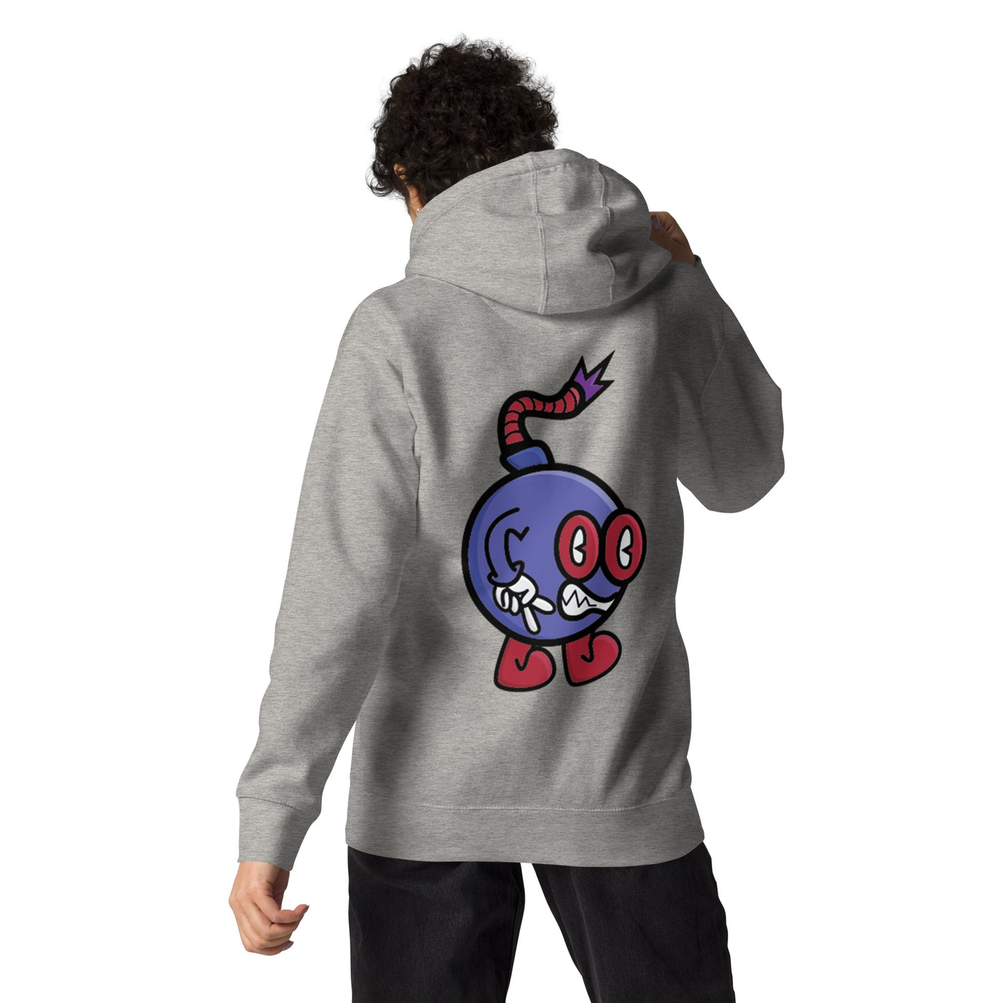 Boom Bomb Purple and Red Hoodie