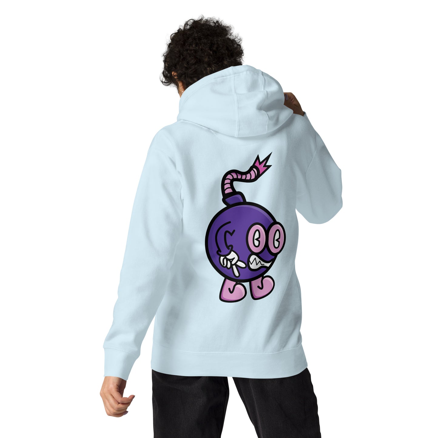 Boom Bomb Purple and Pink Hoodie