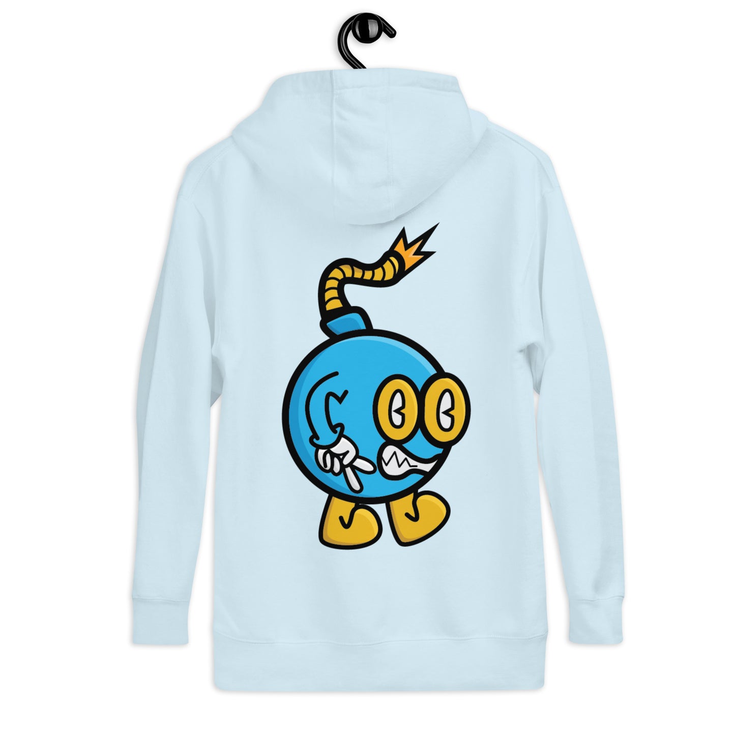 Boom Bomb Hoodie Blue and Yellow