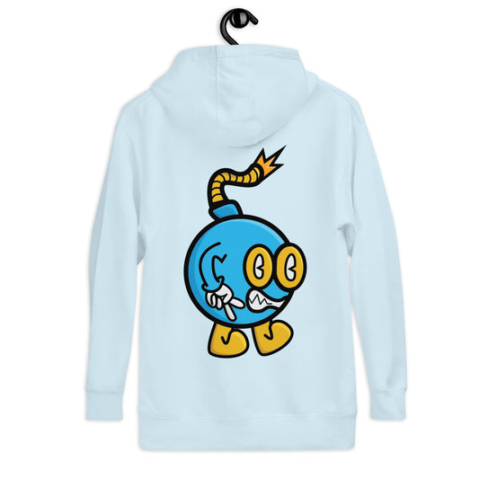 Boom Bomb Hoodie Blue and Yellow