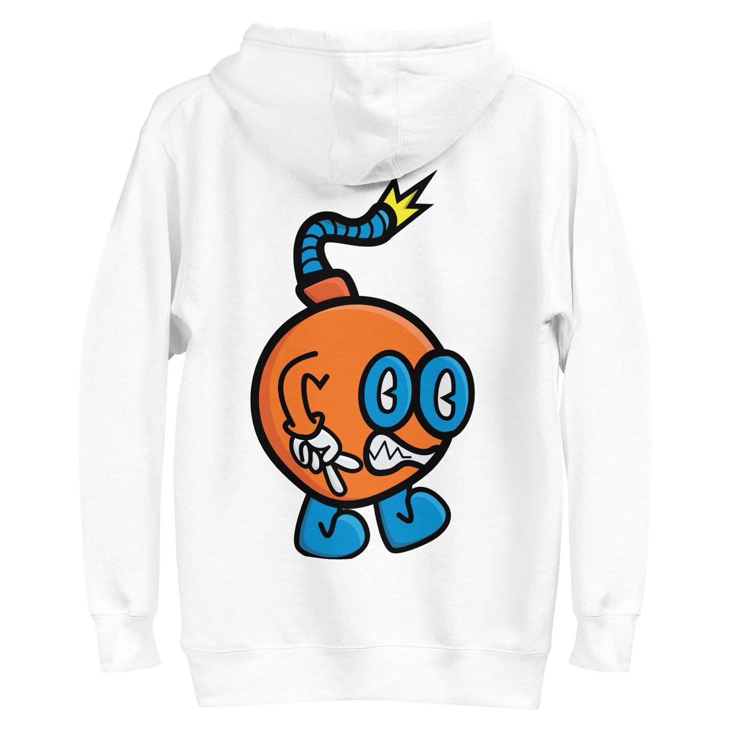 Boom Bomb Orange And Blue Hoodie