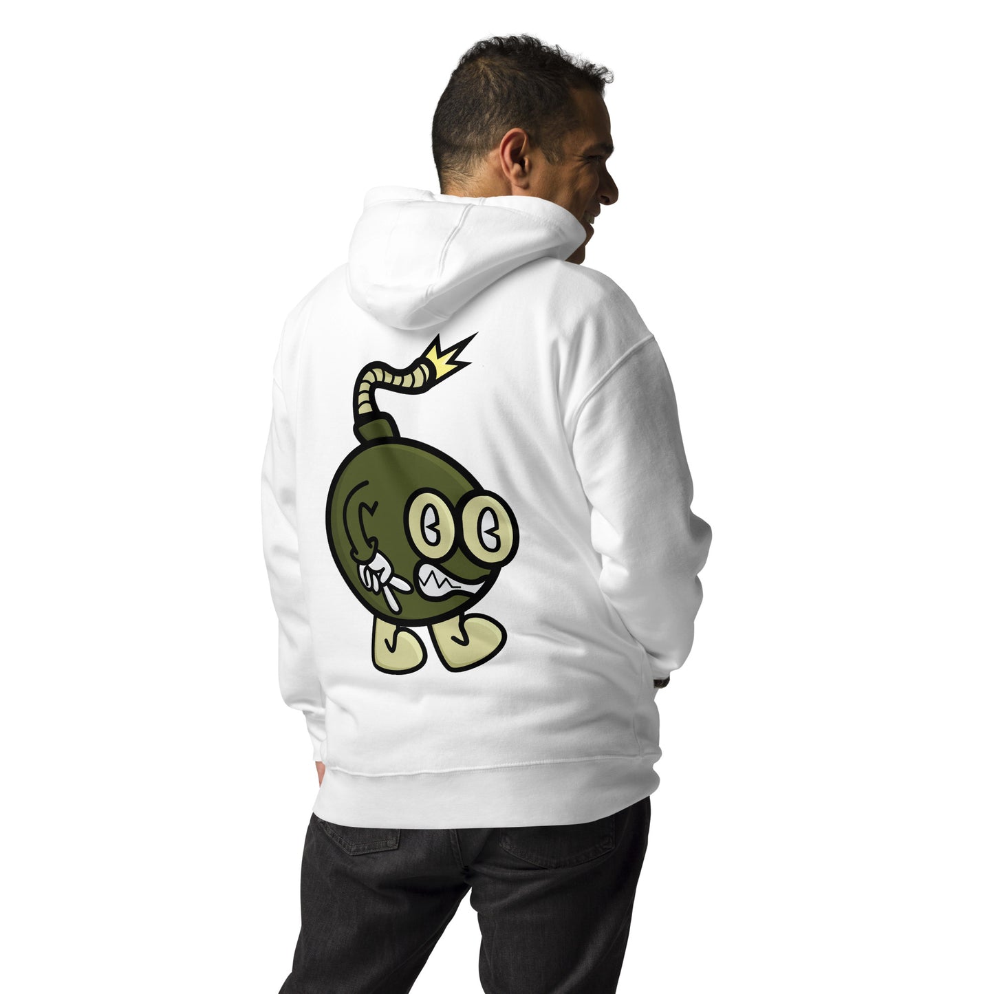 Boom Bomb Green and Sail Hoodie