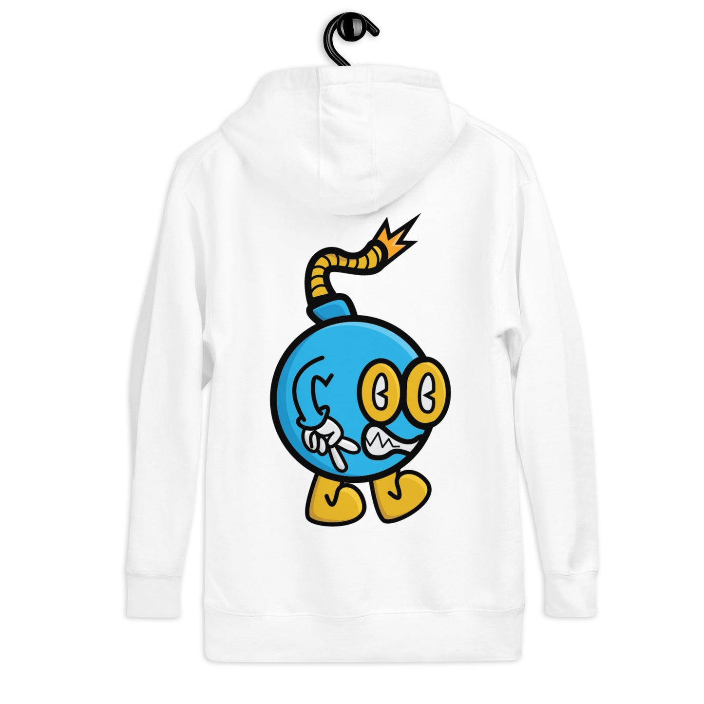 Boom Bomb Hoodie Blue and Yellow